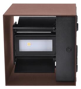 Brilagi - Aplică de exterior CUBE LED/6W/230V maro IP54