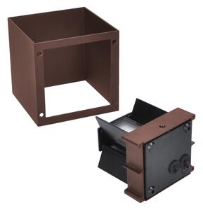 Brilagi - Aplică de exterior CUBE LED/6W/230V maro IP54