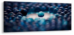 Tablou - Bile albastre (120x50 cm)