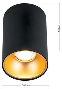 Orion STARLIGHT - Spot 1xGU10/50W/230V, negru/auriu