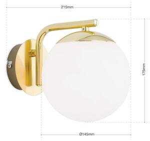 Orion - Lampă de perete MADIS 1xE14/40W/230V, finisaj auriu