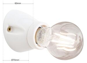 Orion - Aplica de perete FROST 1xE27/60W/230V albă