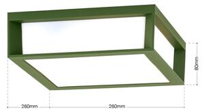 Orion - Corp de iluminat exterior HENRY 2xE27/15W/230V 26x26 cm IP44 verde