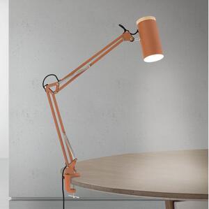 Orion GILI - Lampă de birou cu clemă, 1xE27/40W/230V, culoare cărămizie