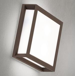 Orion - Corp de iluminat exterior HENRY 2xE27/15W/230V 26x26 cm IP44 maro