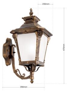 Orion - Aplica de perete pentru exterior AIKO 1xE27/60W/230V IP23 bronz/patină