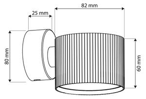 Brilagi - LED Aplică de perete tip spot STRIPY 1xGX53/15W/230V, alb