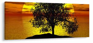 Tablou - Silueta copacilor (120x50 cm)