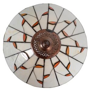 Brilagi - Lampă de masă Tiffany din vitralii FOLIA 1xE27/60W/230V