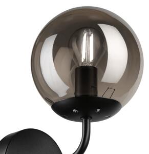 Brilagi - Lampă de perete MALIVA 1xE14/15W/230V negru/fumuriu