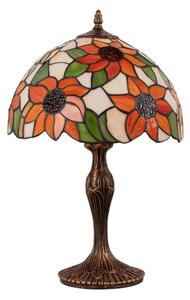 Brilagi - Lampă de masă Tiffany din vitralii SUNFLOWER 1xE27/60W/230V