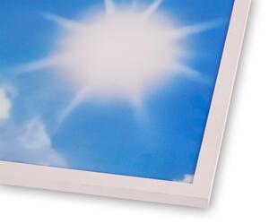 Brilagi - Plafonieră LED SLIMFRAME SKY, 58W, 230V, 60 x 60 cm, argintiu/albastru