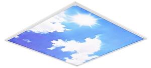 Brilagi - Plafonieră LED SLIMFRAME SKY, 58W, 230V, 60 x 60 cm, argintiu/albastru