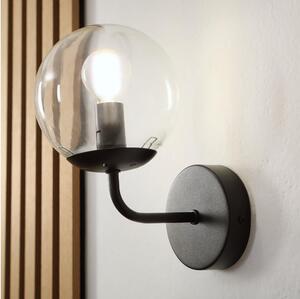 Brilagi - Lampă de perete MALIVA 1xE14/15W/230V negru/transparent