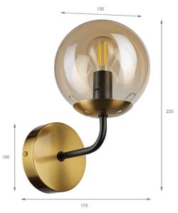 Brilagi - Lampă de perete MALIVA 1xE14/15W/230V aurie