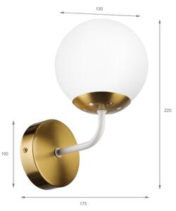 Brilagi - Aplica de perete MALIVA 1xE14/15W/230V, aurie/albă