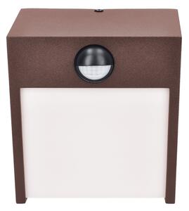 Brilagi-LED Aplică de exterior cu senzor TERNI, LED 12W, 230V, maro, IP44