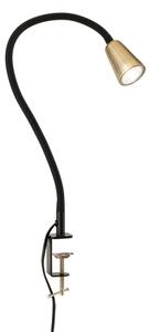Orion - Lampă de birou flexibilă cu clemă DOTTY 1xGU10/10W/230V alamă/neagră
