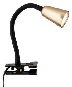 Orion DOTTY - Lampă de birou flexibilă cu clemă, 1xGU10/10W/230V, alamă/negru