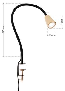 Orion - Lampă de birou flexibilă DOTTY cu clemă, 1xGU10/10W/230V, bej/negru
