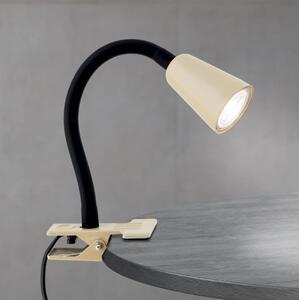 Orion DOTTY - Lampă de birou flexibilă cu clemă, 1xGU10/10W/230V, bej/negru