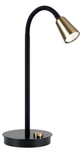 Orion - Lampă de masă DOTTY, dimabilă, cu braț flexibil, 1xGU10/10W/230V, negru/alamă