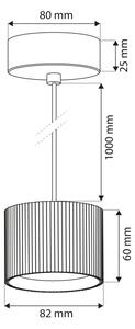 Brilagi - LED Lustru pe cablu STRIPY 1xGX53/15W/230V, negru