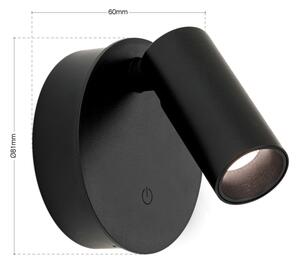 Orion - Lampă reîncărcabilă LED LUXY, cu dimmer, 1W/5V, 2200 mAh, 2700/3000/4000K, negru