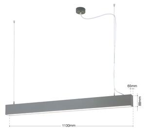Orion- Lampă LED 2 în 1 plafonieră/suspendată PALKKI LED/38W/230V 3000/4000/5000K gri