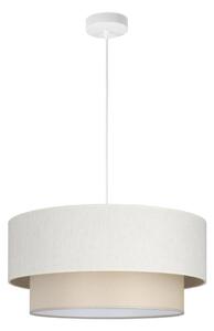 Lustră suspendată pe cablu NATIA 1xE27/60W/230V, diametru 45 cm, crem