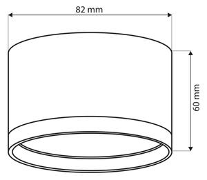 Brilagi - LED Spot SMOOTH 1xGX53/15W/230V negru