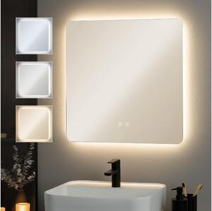 Brilagi - Oglindă de baie DIANA, LED 17W/230V cu dimmer, cu încălzire anti-aburire și iluminare, 60x60 cm, IP44