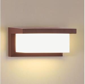 Brilagi - Aplica de exterior LED BRICKY, 12W, 230V, maro, IP54