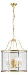 Orion - Candelabru BRUNO cu lanț, 6xE14/40W/230V, diam. 43 cm, auriu