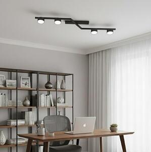 Plafonieră SKAN 4xGX53/12W/230V, neagră