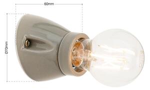 Orion - Aplica de perete FROST 1xE27/60W/230V gri