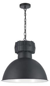 Lustră suspendată pe lanț BJORN 1xE27/60W/230V neagră