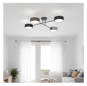 Lustră aplicată MAGA 4xE14/10W/230V negru/maro/gri