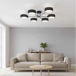 Candelabru pentru montaj pe tavan MAGA 6xE14/10W/230V negru