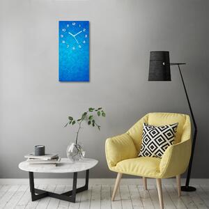 Ceas de sticlă pe perete vertical abstract