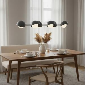 Candelabru suspendat pe cablu BOOM 6xG9/8W/230V negru
