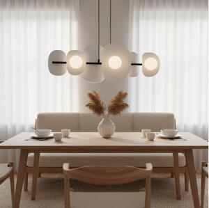 Lustră suspendată pe cablu ELEMENTI 6xG9/8W/230V gri