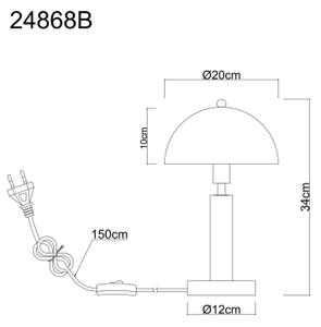 Globo 24868B - Lampă de masă JANIE 1xE14/40W/230V