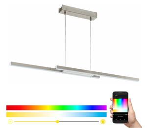 Eglo 33232 - Lustră suspendată FRAIOLI-C, LED RGBW dimabilă, LED/34W/230V, crom mat