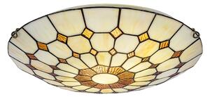 Brilagi - Plafonieră Tiffany DORAN din vitralii, 2xE27/60W/230V