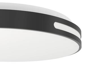 Eglo MONTEGRANARO-Z 300687-LED Plafonieră LED RGBW, cu dimmer, 18,5W/230V, negru + telecomandă