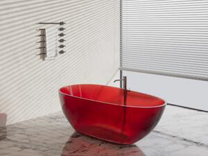 Cada Freestanding AquaVibe Ruby 150, Ovală, Transparentă, 150x73x58 cm
