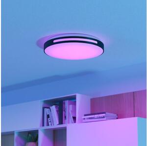 Eglo MONTEGRANARO-Z 300687-LED Plafonieră LED RGBW, cu dimmer, 18,5W/230V, negru + telecomandă