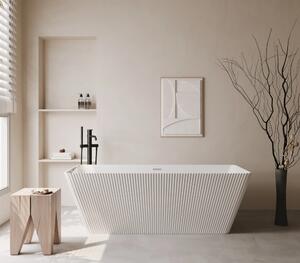 Cada acril freestanding, Alb lucios, 160x75x58 cm, 5038S