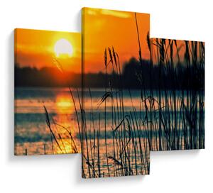 Tablou - Apus de soare la lac (90x60 cm)